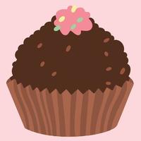 braziliaans chocola snoep gebeld brigadeiro vector