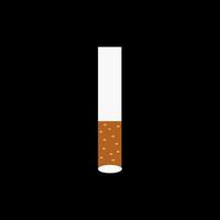brief ik rook logo concept met sigaret icoon. tabak logo vector