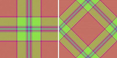 textiel Schotse ruit naadloos. plaid vector achtergrond. patroon structuur controleren kleding stof.