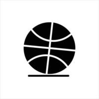 basketbal icoon met geïsoleerd vector en transparant achtergrond