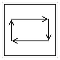 automatische cyclus symbool teken, vector illustratie, isoleren op witte achtergrond label. eps10