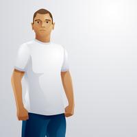 T-shirt Model mannelijke vector