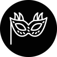 nieuw jaar masker vector icoon ontwerp