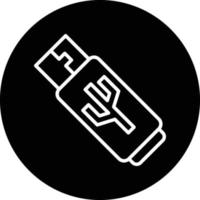 USB rit vector icoon ontwerp