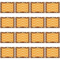 patroon eigengemaakt koekje verschillend smaak in gebakje biscuit vector