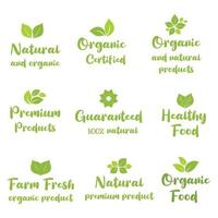 biologisch voedsel, natuurlijk Product, gezond leven en boerderij vers voor voedsel en drinken Promotie. vector