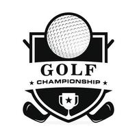 golf logo ontwerp vector illustratie
