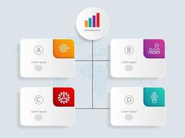 abstracte label infographics presentatie element sjabloon met pictogrammen bedrijfs vector