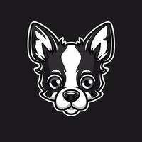 een logo van een honden hoofd, ontworpen in esports illustratie stijl vector