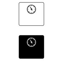 schaal icoon vector set. gewicht illustratie teken verzameling. weger symbool. wegen logo.