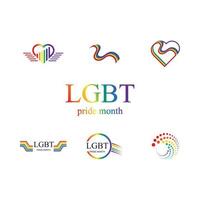 lgbt logo en symbool vector