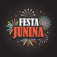 festa junina achtergrond. viering voor feest festival gratis vector illustratie kleurrijk ontwerp