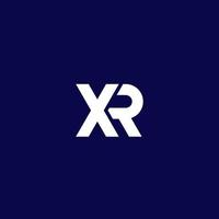 xr brieven logo ontwerp, vector