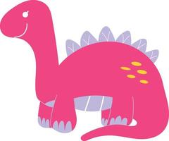 roze dinosaurus illustratie vector