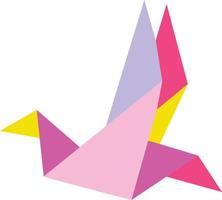 origami vogel illustratie vector