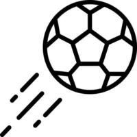 lijn pictogram voor voetbal vector