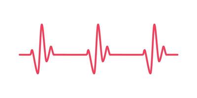 hart ritme diagram controle uw hartslag voor diagnose vector