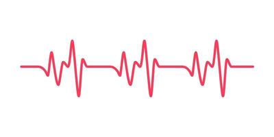 hart ritme diagram controle uw hartslag voor diagnose vector