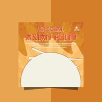 speciaal voedsel menu poster sjabloon folder vector