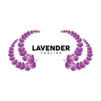 lavendel logo, hand- getrokken bruiloft fabriek ontwerp, landbouw vector, symbool illustratie sjabloon icoon vector