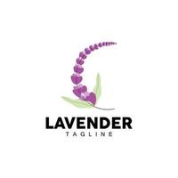 lavendel logo, hand- getrokken bruiloft fabriek ontwerp, landbouw vector, symbool illustratie sjabloon icoon vector