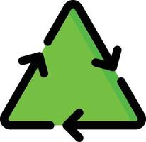 pijlen lus recycle recycling verspilling illustratie vector