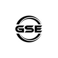 gse brief logo ontwerp in illustratie. vector logo, schoonschrift ontwerpen voor logo, poster, uitnodiging, enz.