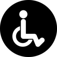 gehandicapt teken vector icoon ontwerp