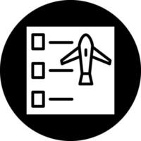 vlucht checklist vector icoon ontwerp