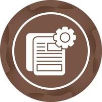 document instelling vector icoon