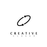 creatieve en abstracte melkweg voor zonnestelsel en universum logo ontwerp vector bewerkbaar