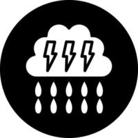 zwaar regen vector icoon ontwerp