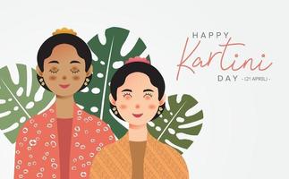 gelukkige kartini-dagviering vector