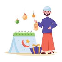 modieus Ramadan kalender vector