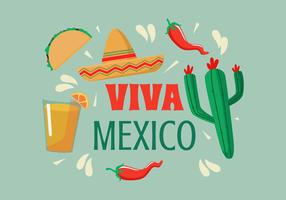 Viva Mexico Illustratievector vector