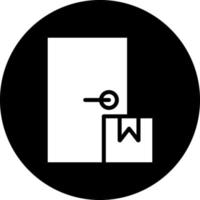 deur levering vector icoon ontwerp