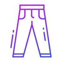 een verbazingwekkend icoon van shorts in modieus stijl, bewerkbare icoon vector