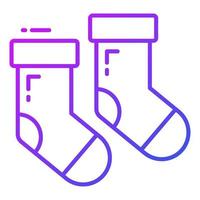 modern icoon ontwerp van sokken, bewerkbare vector ontwerp
