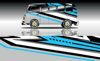 auto wraps busje vector illustratie ontwerp