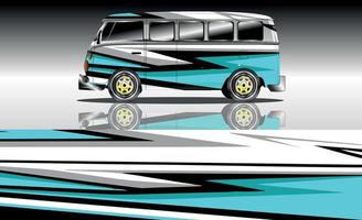 auto wraps busje vector illustratie ontwerp