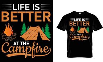 avontuur, berg, hiking, camping, typografie, vector t-shirt ontwerp