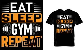 Sportschool typografie t-shirt ontwerp vector