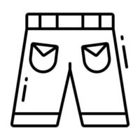 een verbazingwekkend icoon van shorts in modieus stijl, bewerkbare icoon vector