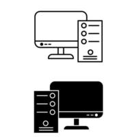 computer icoon vector. pc illustratie teken. apparaat symbool. laptop logo. vector