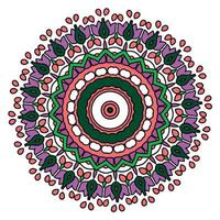 mandala achtergrond met Super goed kleuren. ongebruikelijk bloem vorm geven aan. oosters. anti stress behandeling patronen. weven ontwerp elementen vector