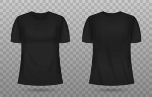 3d t-shirt zwart mockup vector