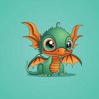 schattig draak illustratie vector