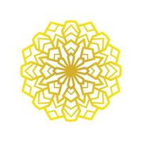 elegant goud mandala vector geïsoleerd Aan wit voor uw ornament ontwerp