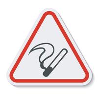 niet roken symbool teken op witte achtergrond vector