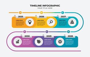 zakelijke tijdlijn infographic sjabloon vector